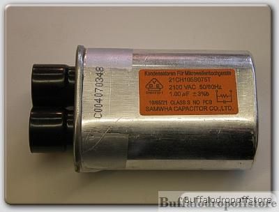   de la microonda de condensador de alto voltaje 2100V 1.0 uF Farid