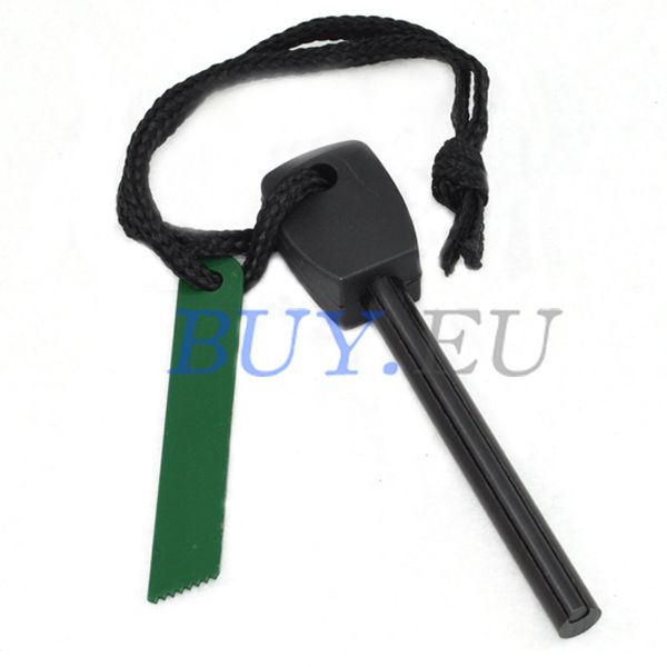 Survival Magnesium Flint Rod Fire Steel Starter Striker  