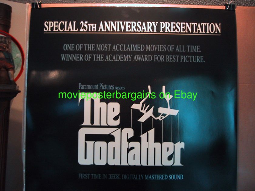 GODFATHER 25TH ANN. MOVIE POSTER RARE FOIL AL PACINO  