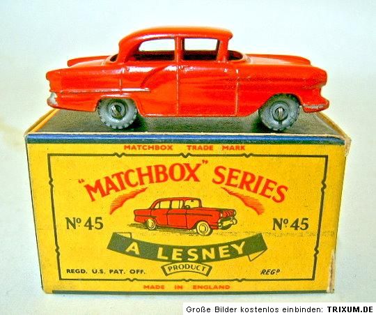 Matchbox 1 75 Serie 45A Vauxhall Victor in ROT, fast perfekt, eine 