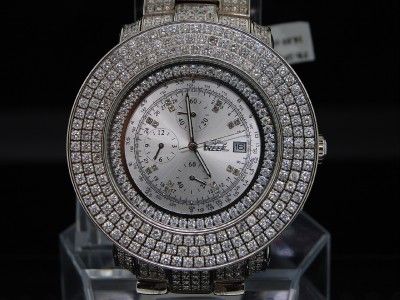 MENS FREEZE WHITE MOP JOE RODEO DIAMOND WATCH 16CT JOJO  