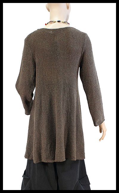 ZUZA BART beautiful lightweight wool boucle A line sweater M/L 