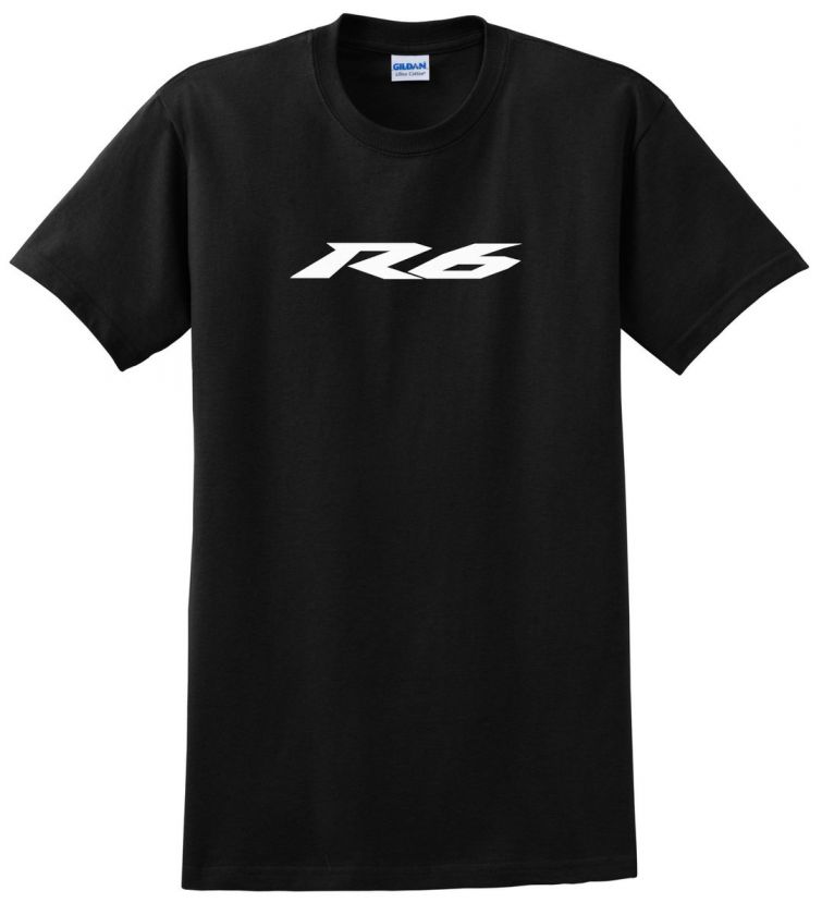 YAMAHA R6 T SHIRT BLUE BLACK WHITE RED YELLOW YZF MOTORCYCLE  