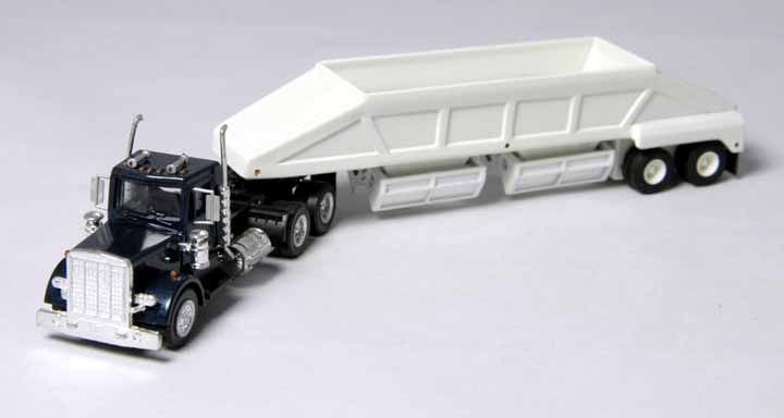 JG Herpa Peterbilt Maisto Double Belly Dump Tractor Trailer187  