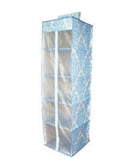 Hanging 3 shelf closet storage organizer/ zip sealed  