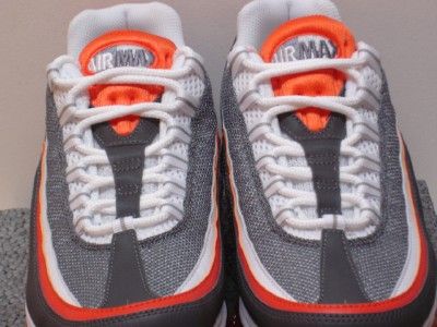 NIKE AIR MAX 24 7 ORANGE WHITE GREY SZ 10.5 MENS RUNNING SHOES  