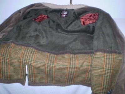 vtg 60s 70s  Oakbrook brown corduroy car coat M  