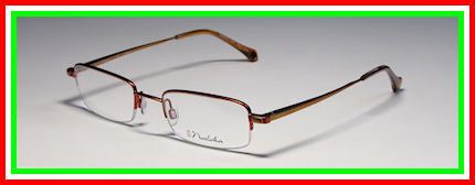 NEW NODOKA 10128 48 20 140 STYLISH RED/ORANGE EYEGLASSES/GLASSES/FRAME 