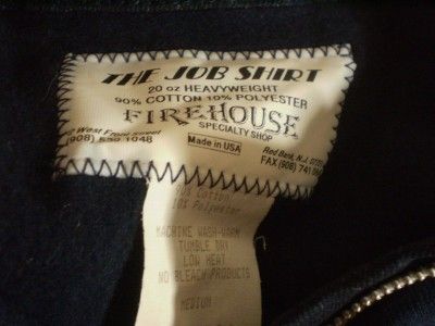 New Fire Fighter Job Shirt heavy weight denim accents M  