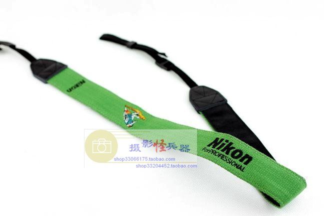 Green Color NIKON Woodpecker Camera Neck Strap for SLR DSLR Nice 