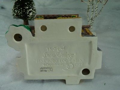 Dept 56 Snow Village Pinewood Log Cabin #51500 (79)  