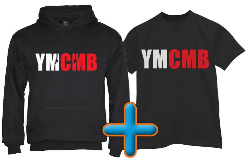 YMCMB T Shirt + Hoodie Money Wayne young weezy lil rap cd hip hop tee 