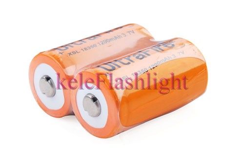 4Pc UltraFire Rechargeable 18350 1200mAh 3.7V Batteries  