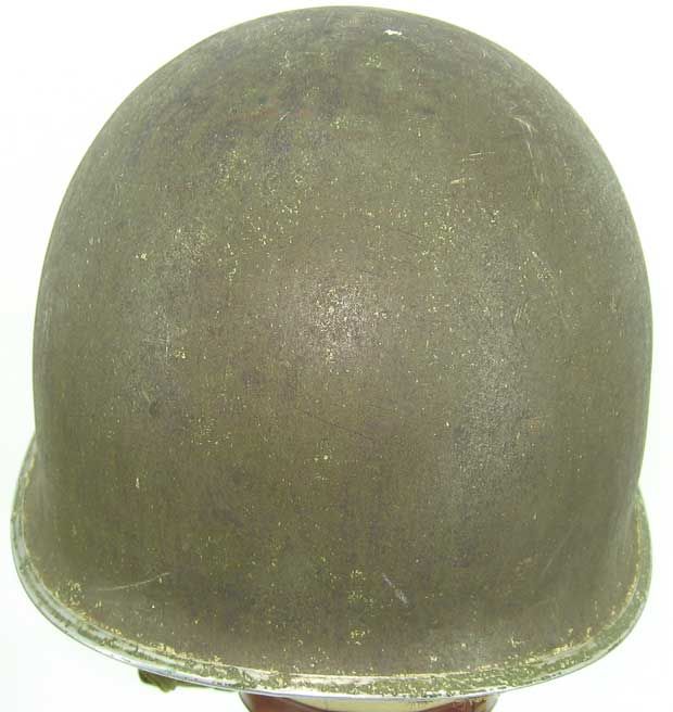 1st pattern Hawley liner & front seam fixed bale M1 helmet  