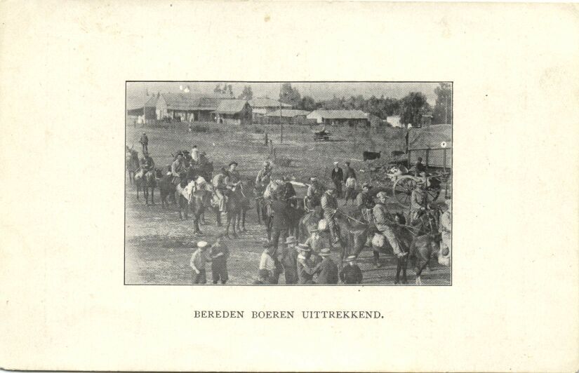 BOER WAR, Boer Cavalry, Dutch Insurance Company Ad Card  