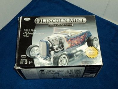 Testors 1932 Ford Highboy Roadster Lincoln Mint Metal Series Model Kit 