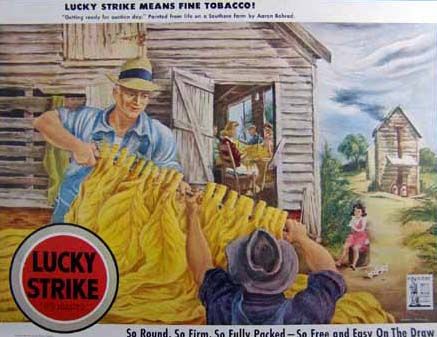 1943 Lucky Strike cigarettes War Bonds AD Aaron Bohrod  