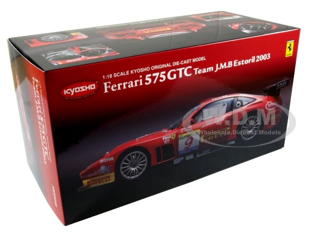   of Ferrari 575 GTC Team J.M.B. 2003 Estoril die cast car by Kyosho