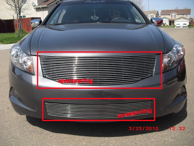 09 08 Honda Accord Sedan Billet Grille Grill Combo 2010  