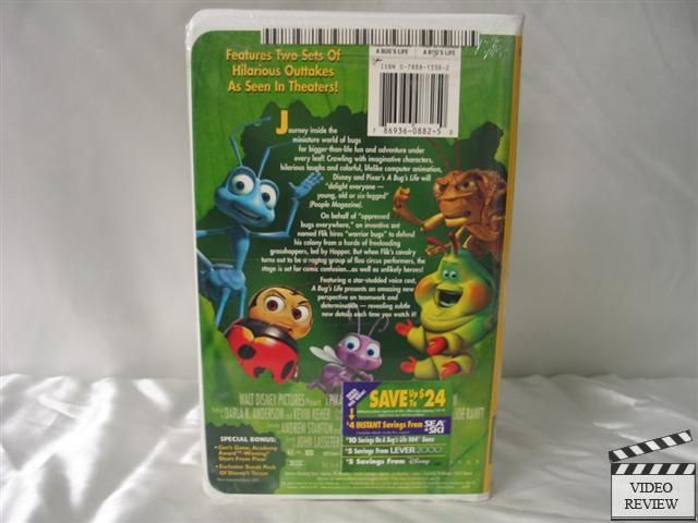 Bugs Life VHS NEW Dave Foley, Denis Leary 786936088250  