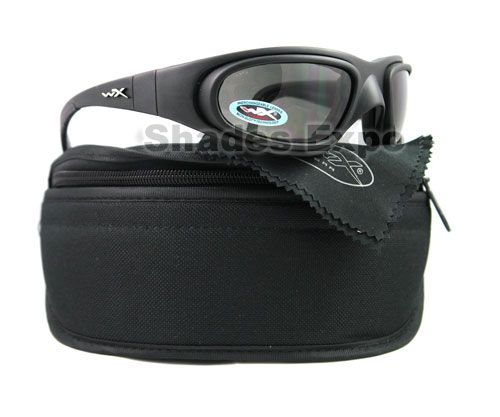 NEW WILEY X SUNGLASSES WX 71 BLACK SG 1 AUTH  