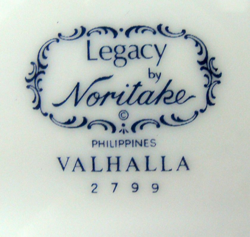 12 Noritake Valhalla Cup & Saucer Sets Gold Blue 2799  