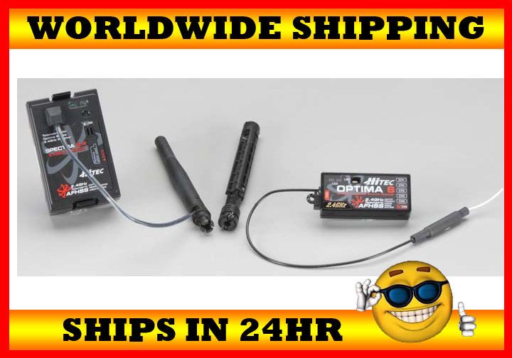 Hitec 29411 Spectra 2.4GHz Module & Optima 6Ch 2.4GHz Rx Receiver 