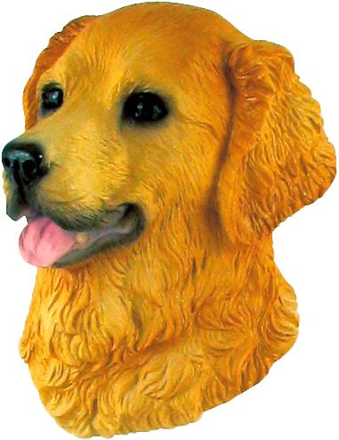 Golden Retriever dog (Head) resin 3D Fridge Magnet PET  