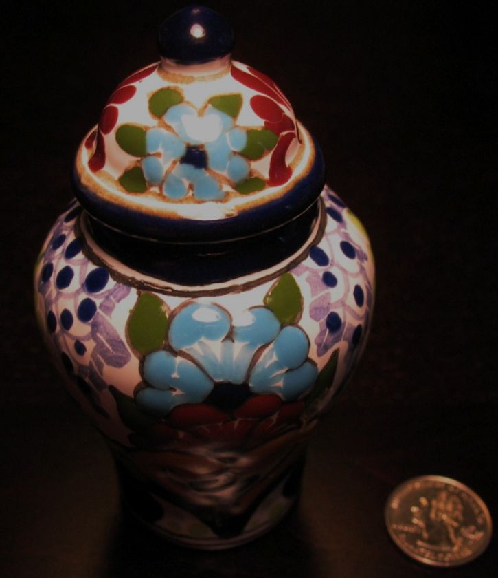 Mexico FolkArt Museum Quality HandCrafted Talavera Vase  