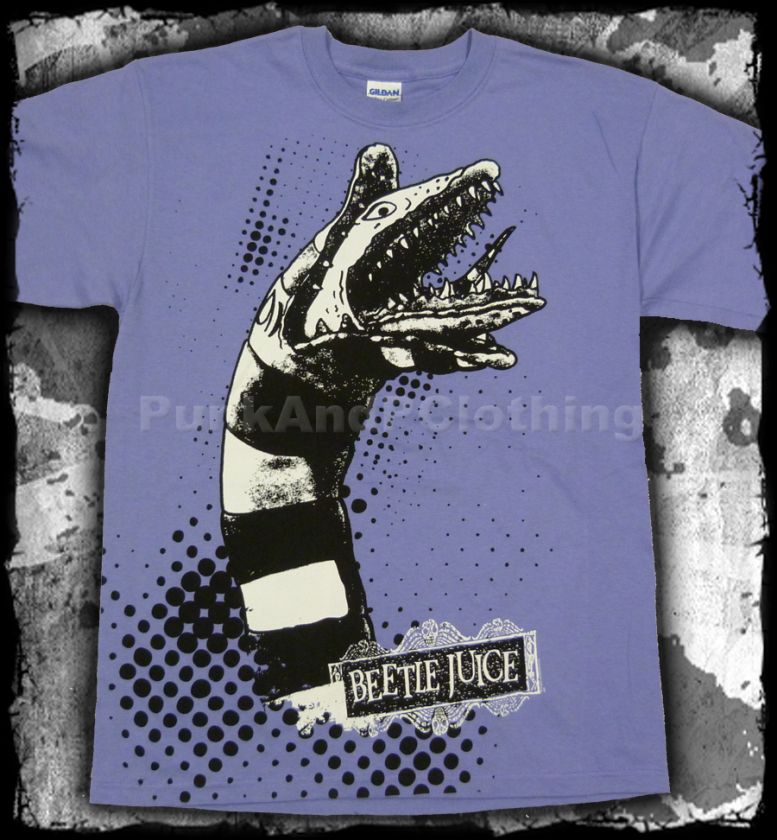 Beetlejuice   Sand Worm light violet   official t shirt   FAST 