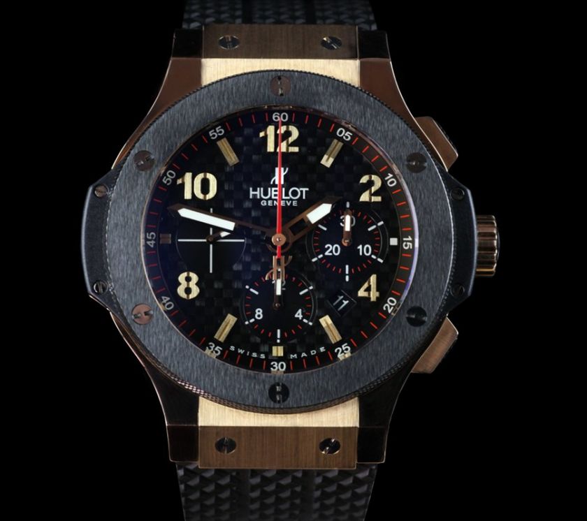 HUBLOT BIG BANG 18k RG TITANIUM CERAMIC CARBON FIBRE CHRONOGRAPH RRP 