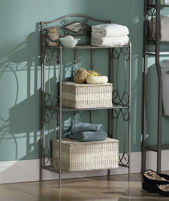 SEI Reflections Metal 3 Tier Bathroom Rack BT3523 NEW  