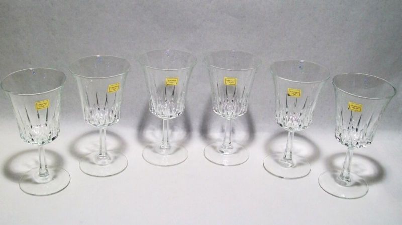 Luminarc Crystal D Arques Wine Glasses Made In France  