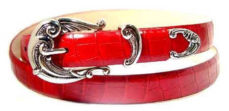 SK WN 103RD Red Brighton Leather Belt Unisex  