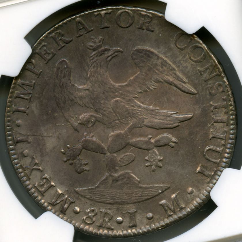 1822 Mo JM Iturbide 8 Reales NGC MS61 #4491  