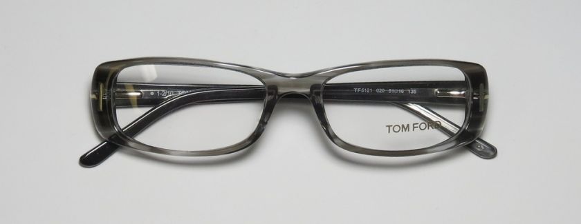 NEW TOM FORD TF 5121 51 16 135 RX STRIPED GRAY EYEGLASSES/GLASSES 