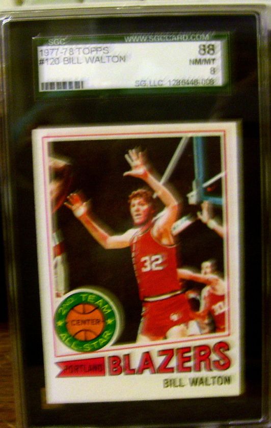 1977 78 Topps Bill Walton #120 SCG 88 near mint to mint  