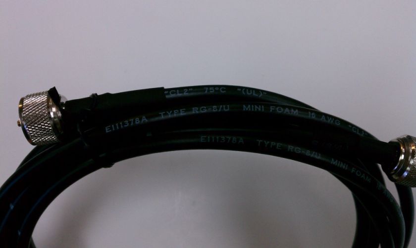 60.5f RG8x RG 8x Mini Coax Cable with PL 259s Free Ship  