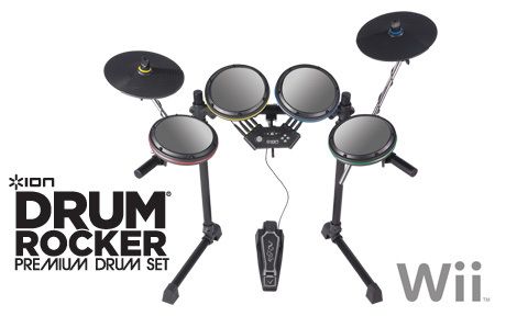 NeW ION Drum Rocker Premium Drumset ROCK BAND 2 for Wii  