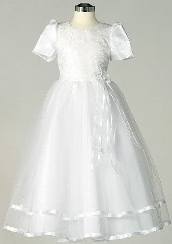 Communion Elegant Formal White Dress Size 8 10 12 14 16  