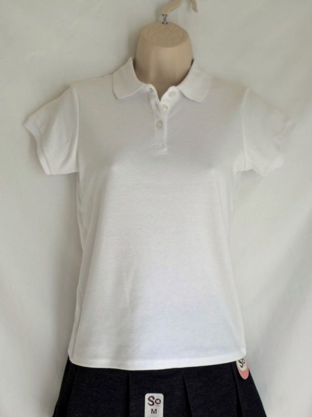 Arrow Girls Cut White Short Sleeve Polo Shirt   Schoolwear Approved 