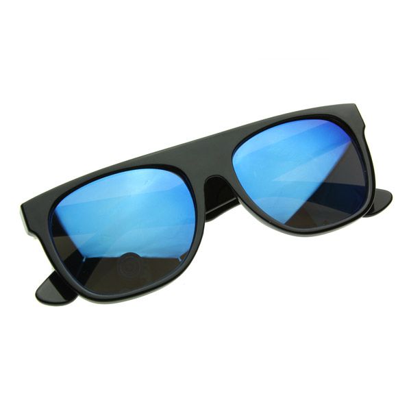   Bright Revo Mirror Lens Super Flat Top Wayfarer Sunglasses 8090  