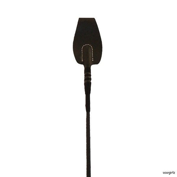 CROP   BLACK LEATHER   FOOT TIP   WHIP   SPANKER  