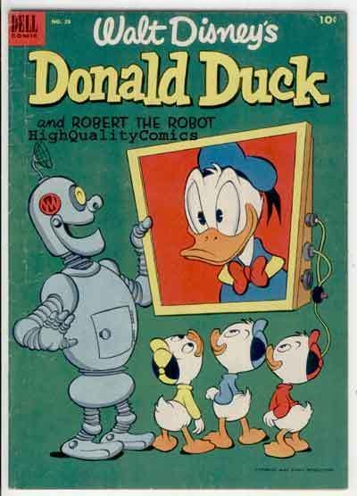   VG to VG+ Dell, 1953, Carl Barks, Robot , Nephews, Walt Disney  