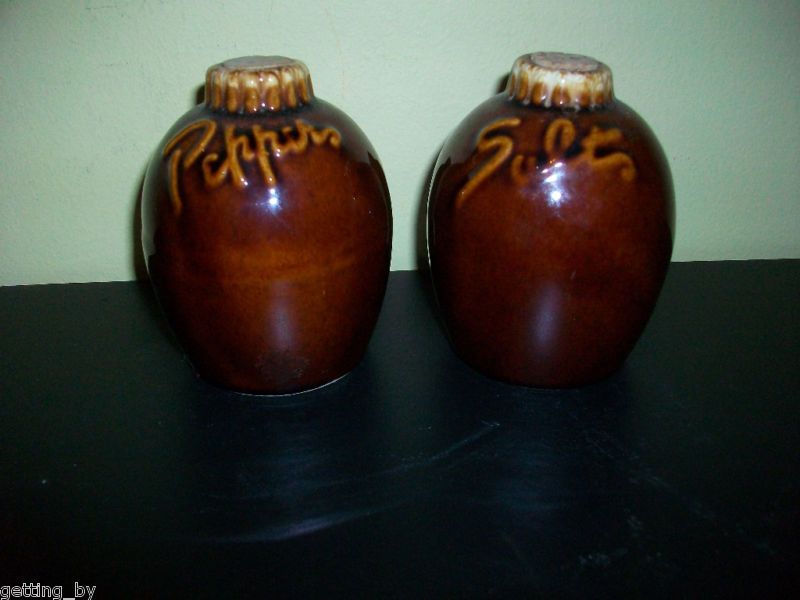 Vintage Hull Salt and Pepper Shaker Set Jugs  