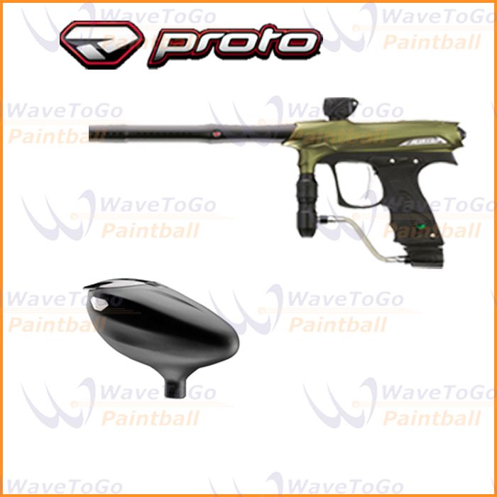 Proto Rail 2011 PMR Paintball Marker Gun Dust Olive + Free Proto Primo 