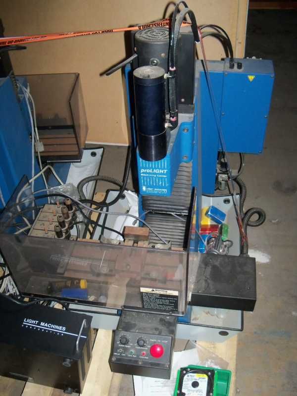 Lot of 5 Light Machines Corp. CNC Milling/ Turning Machines & Load 