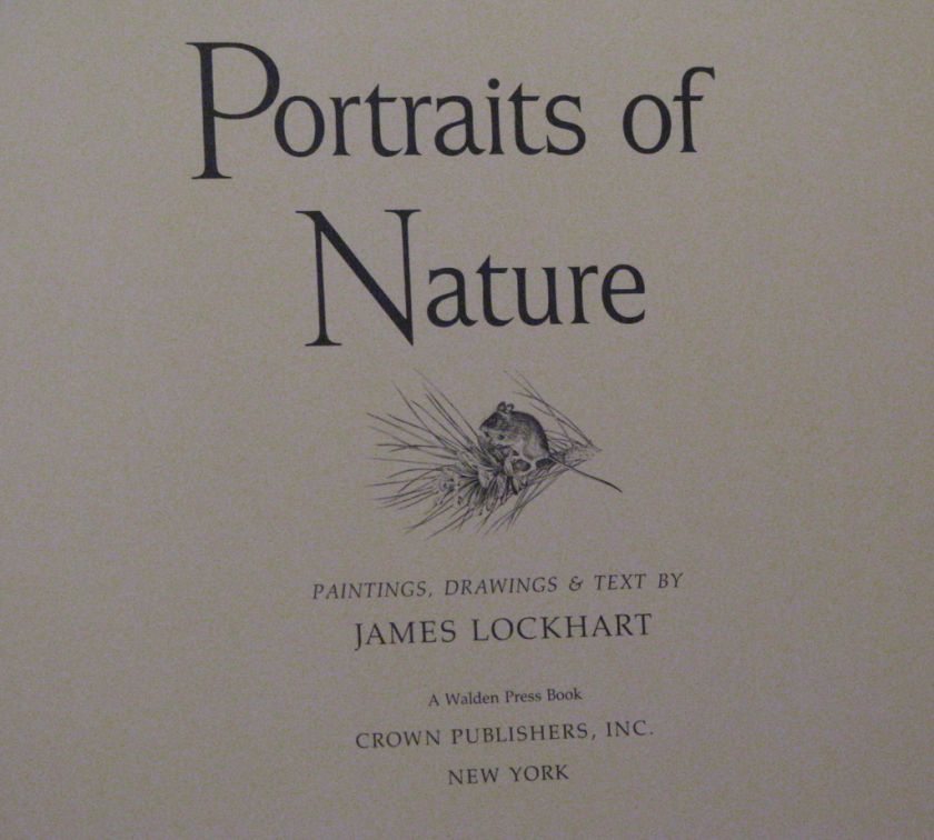 James Lockhart Portraits Nature Book Of Color Prints  