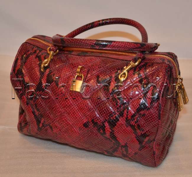 Marc Jacobs Westside Python Print Satchel Bag/Purse  