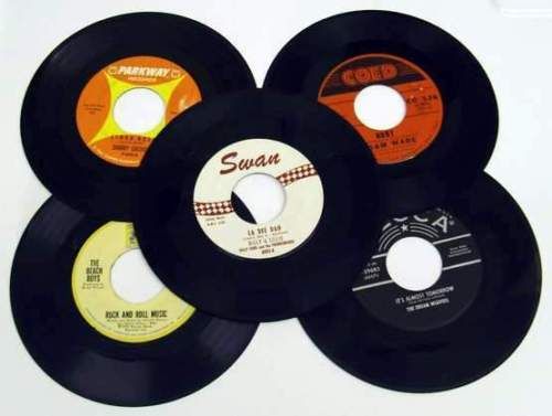 Adam Wade Chubby Checker Beach Boys plus 2 other 45s nice  